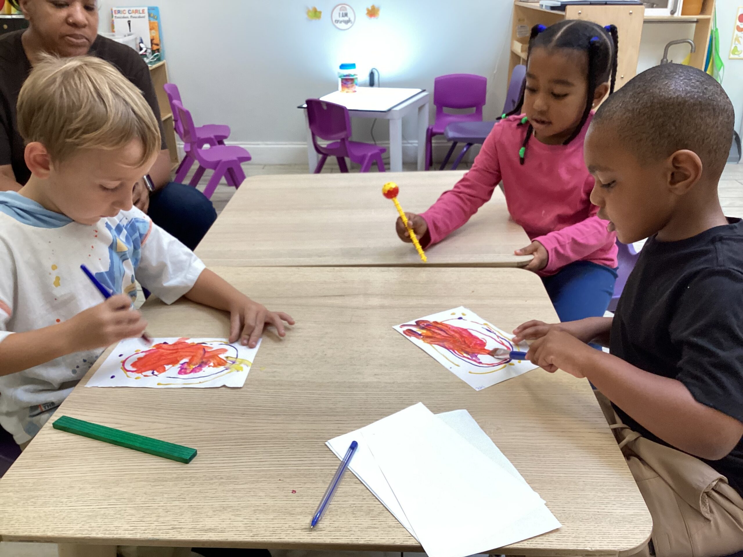 Li'l Steps Academy Pre=L students learning together